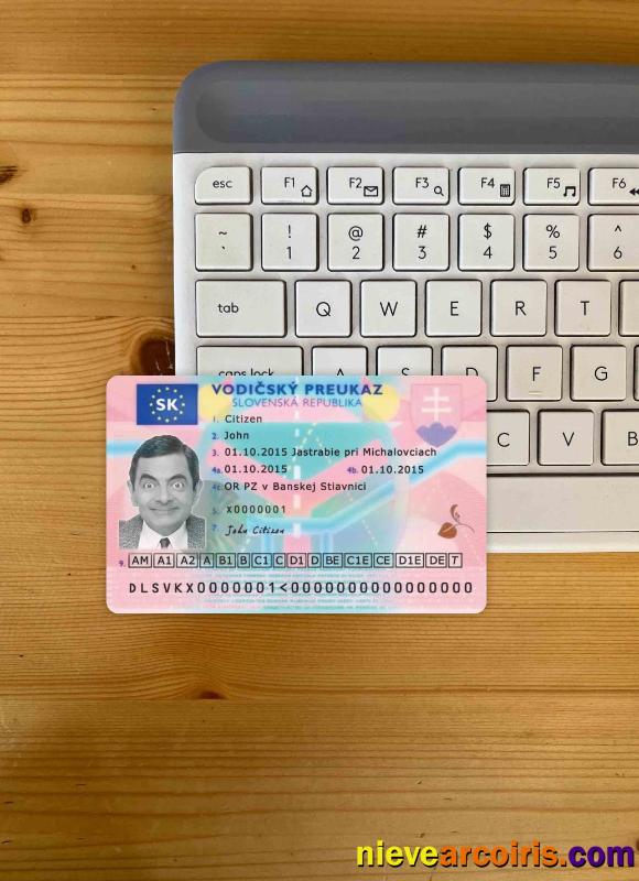 Slovakia driving license photolook